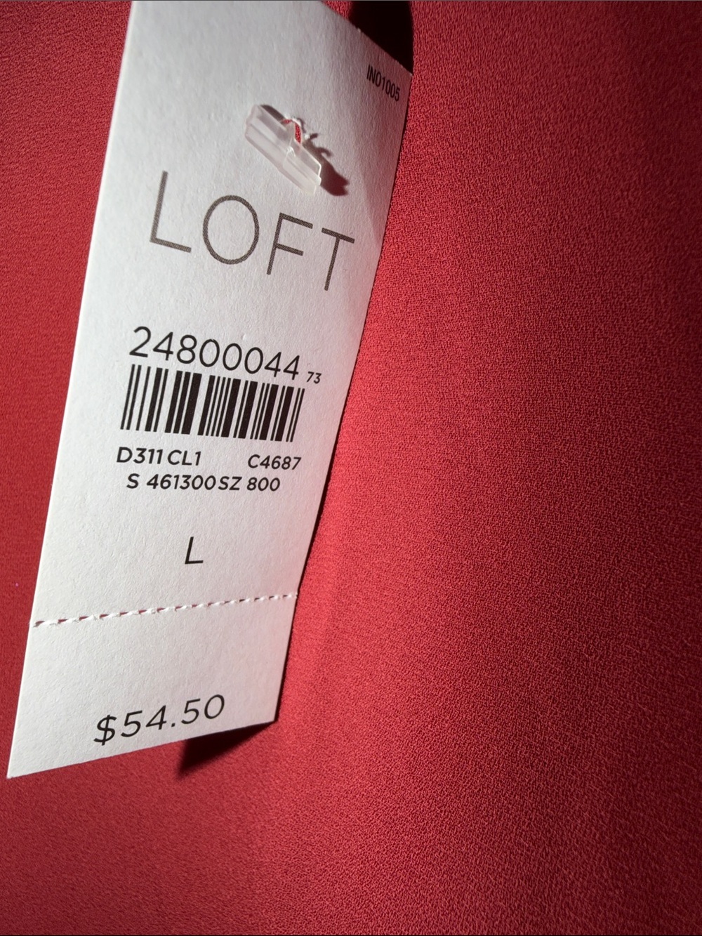 LOFT Red Double-Strap Ruffle-Hem Camisole - Picture 3 of 9